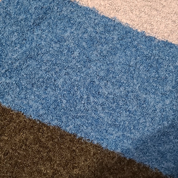 Cozy Cowl neck Chunky Stripped Sweater - Picture 4 of 4